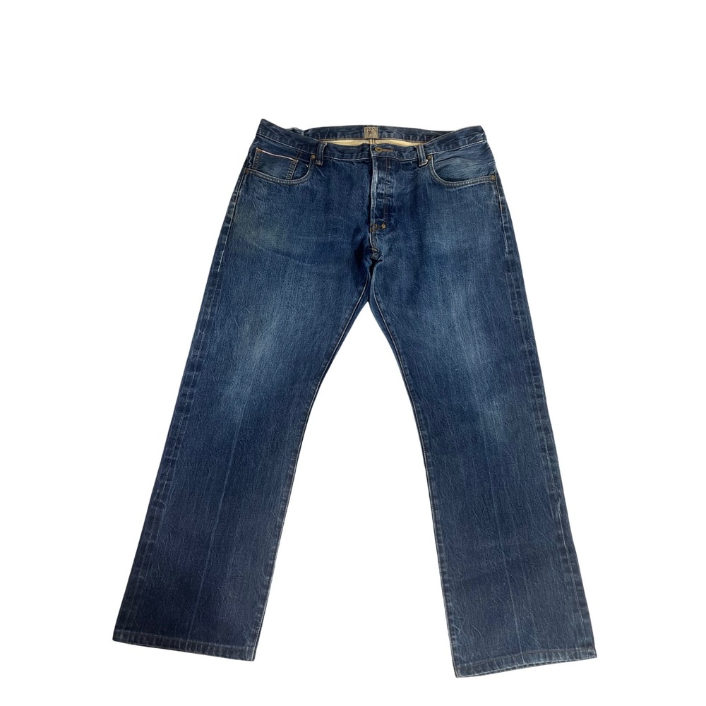 PRPS Barracuda Mens Straight Leg Jeans Blue Indigo Cotton Button Fly Size 40